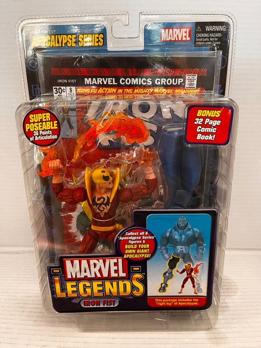 Marvel Legends Iron Fist Daniel Rand Red Suit Apocalypse Series 2005