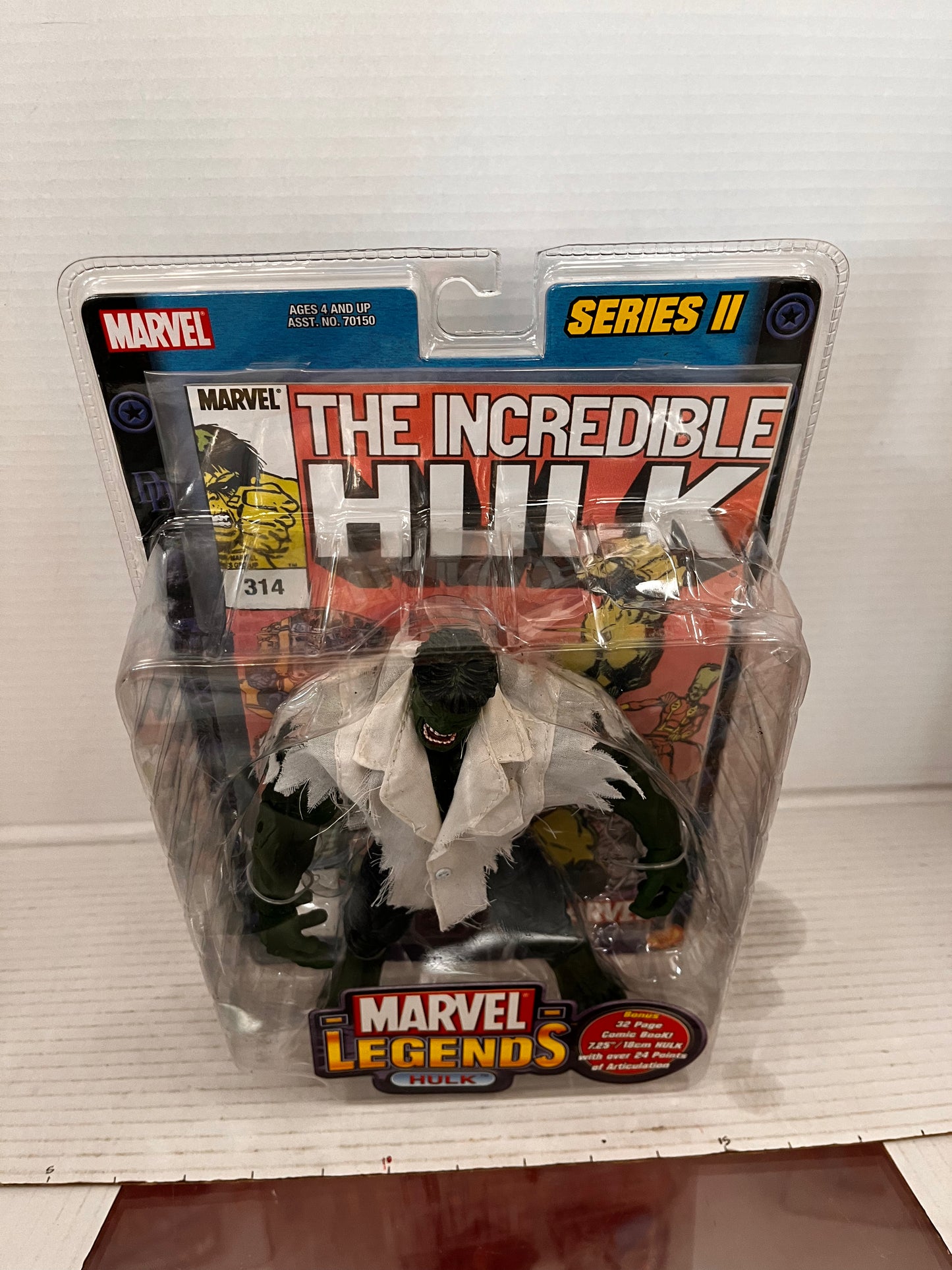Marvel Legends HULK Variant White Torn Shirt 2002 Series II 2 Toy Biz Comic