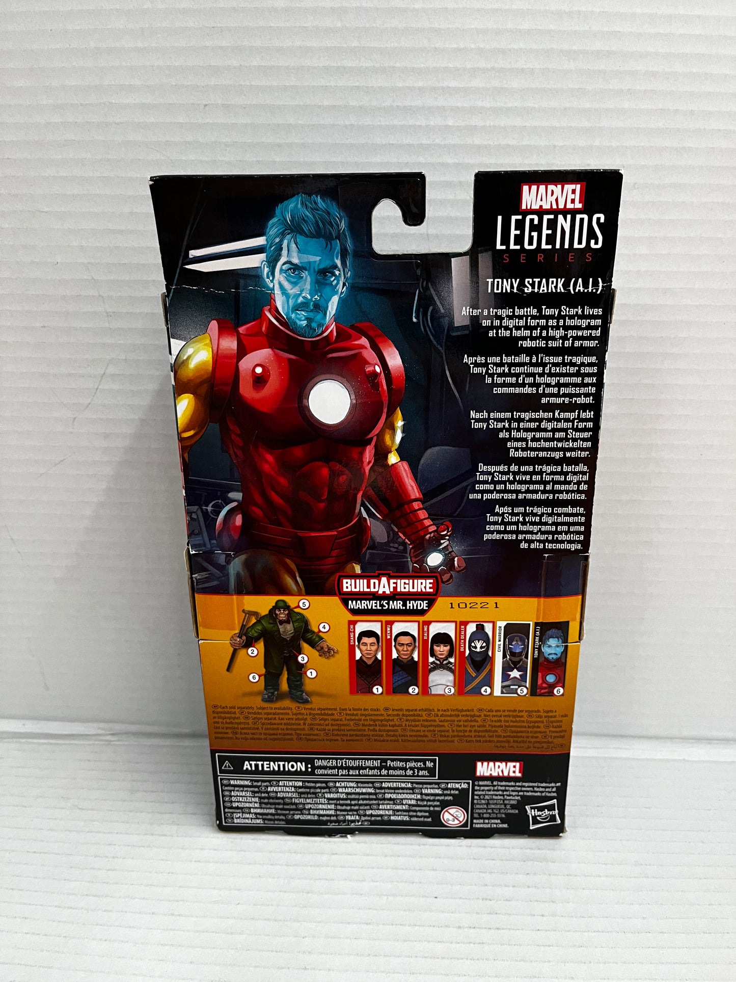 Marvel Legends A.I. Iron Man w/ALTERNATE Tony Stark Head