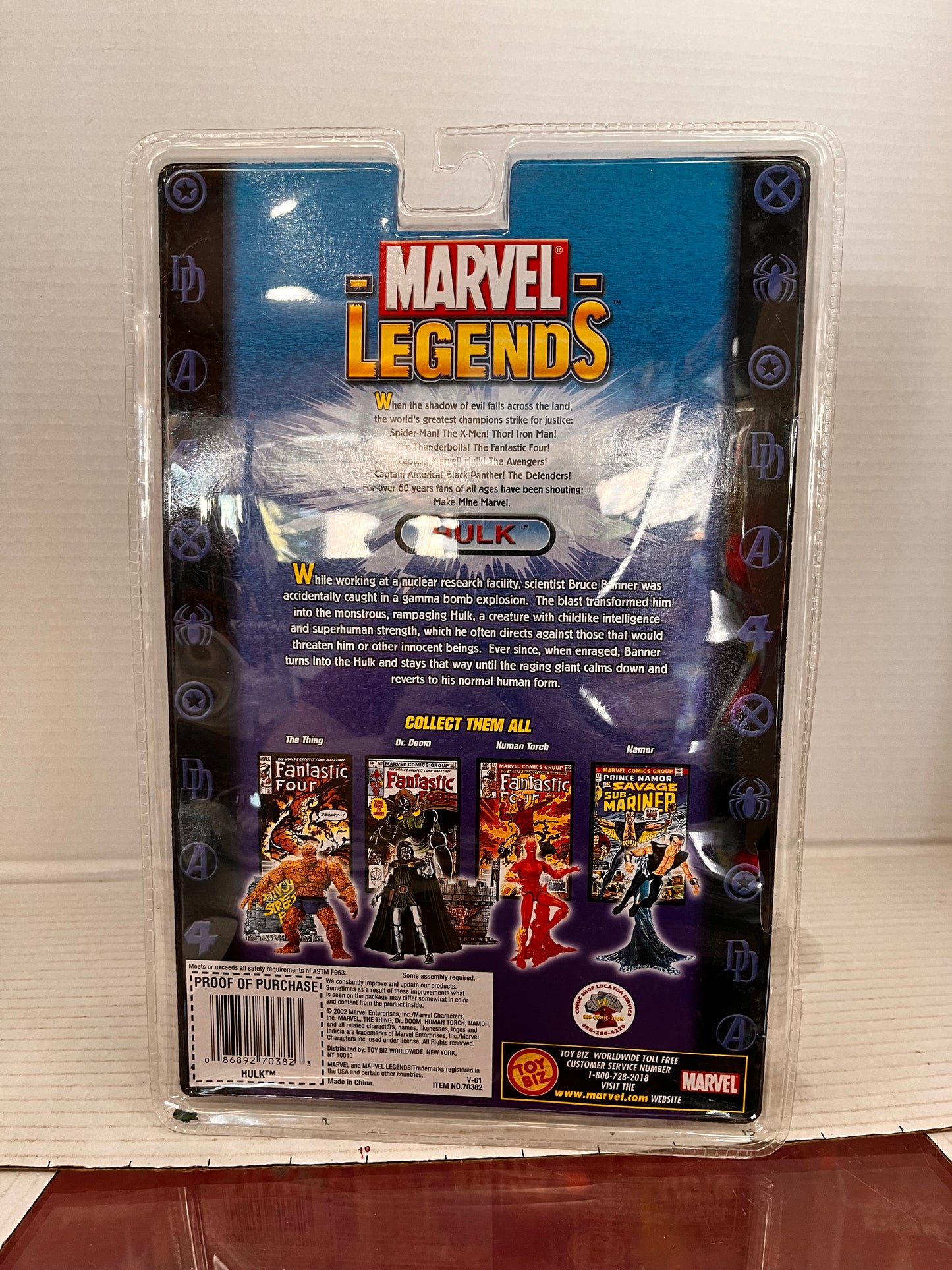 Marvel Legends HULK Variant White Torn Shirt 2002 Series II 2 Toy Biz Comic
