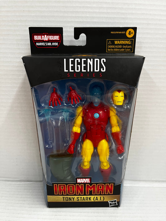 NEW Marvel Legends Hasbro IRON MAN Tony Stark A.I. Mr. Hyde BAF 6" Figure