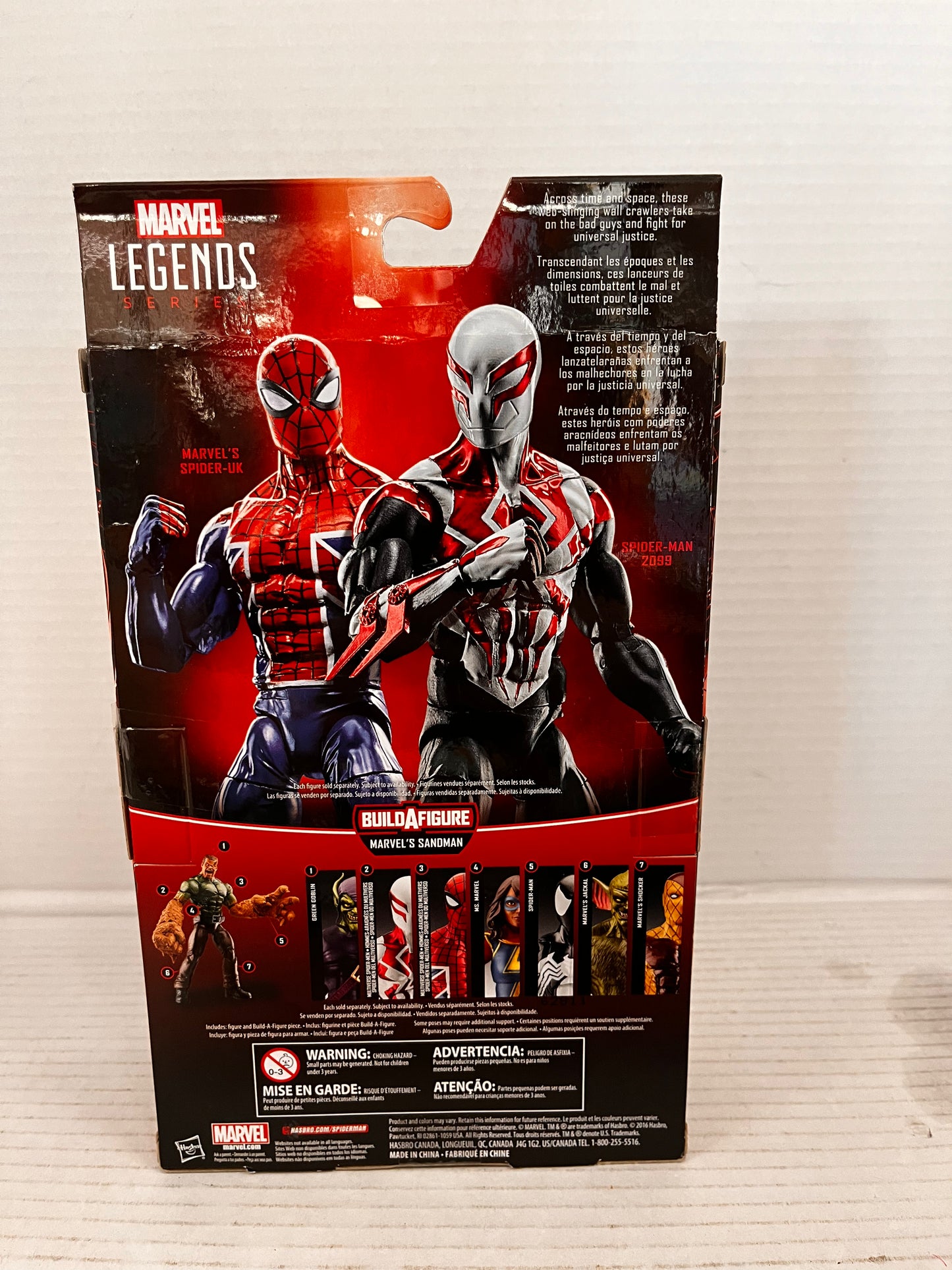 Marvel Legends Spider-Man Sandman BAF Spider-UK Action Figure