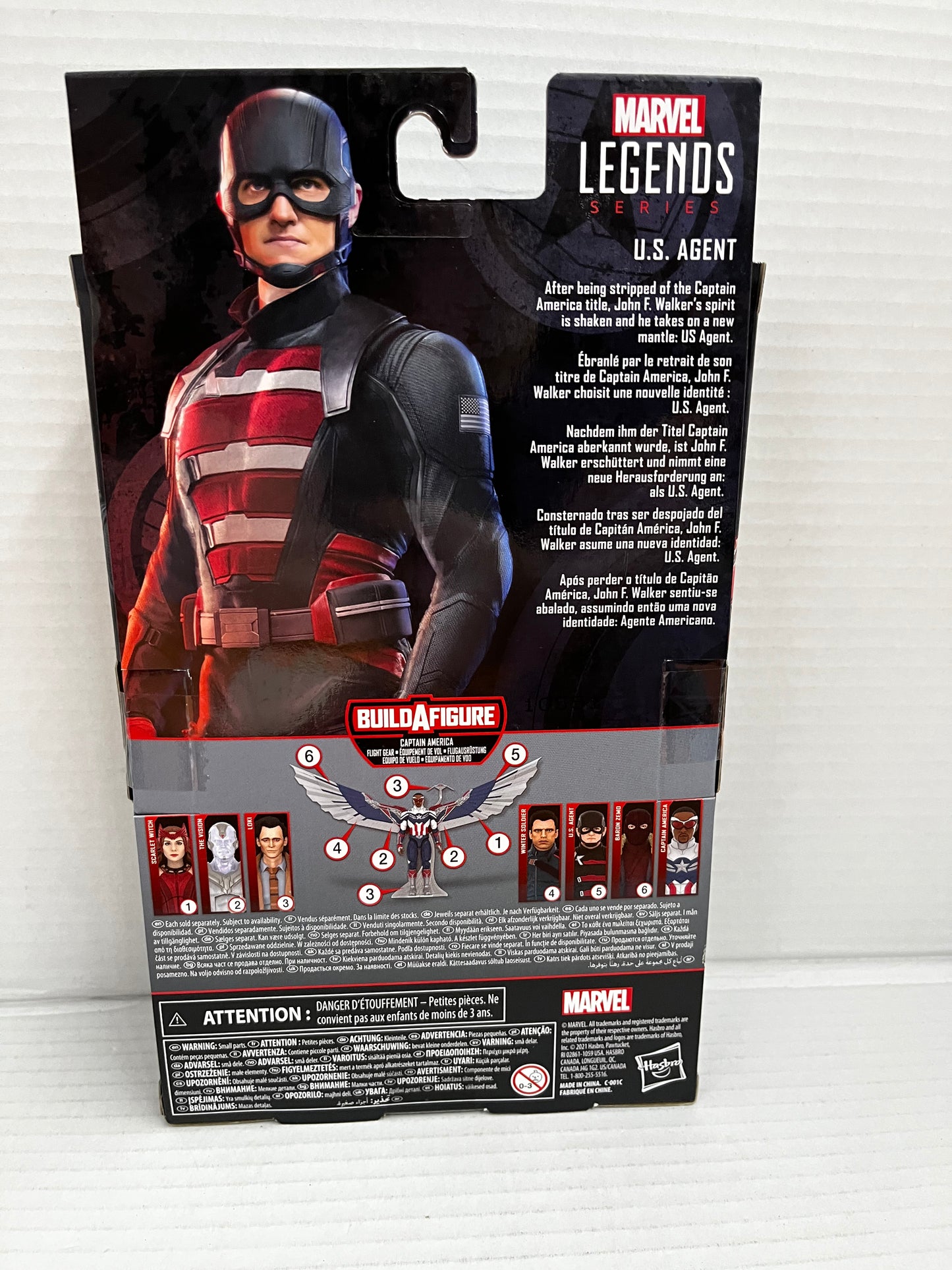 US AGENT JOHN WALKER Marvel Legends Falcon & Winter Soldier Disney MCU BAF 2021