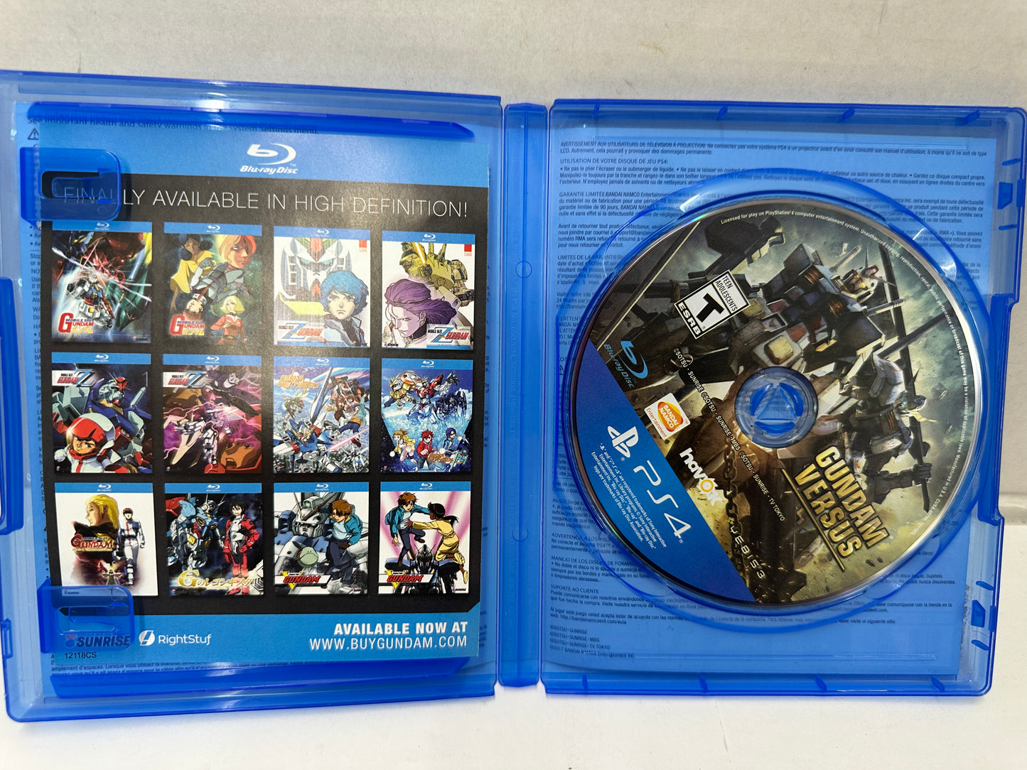 Gundam Versus Video Game Sony Playstation 4 Ps4 Bandai Namco