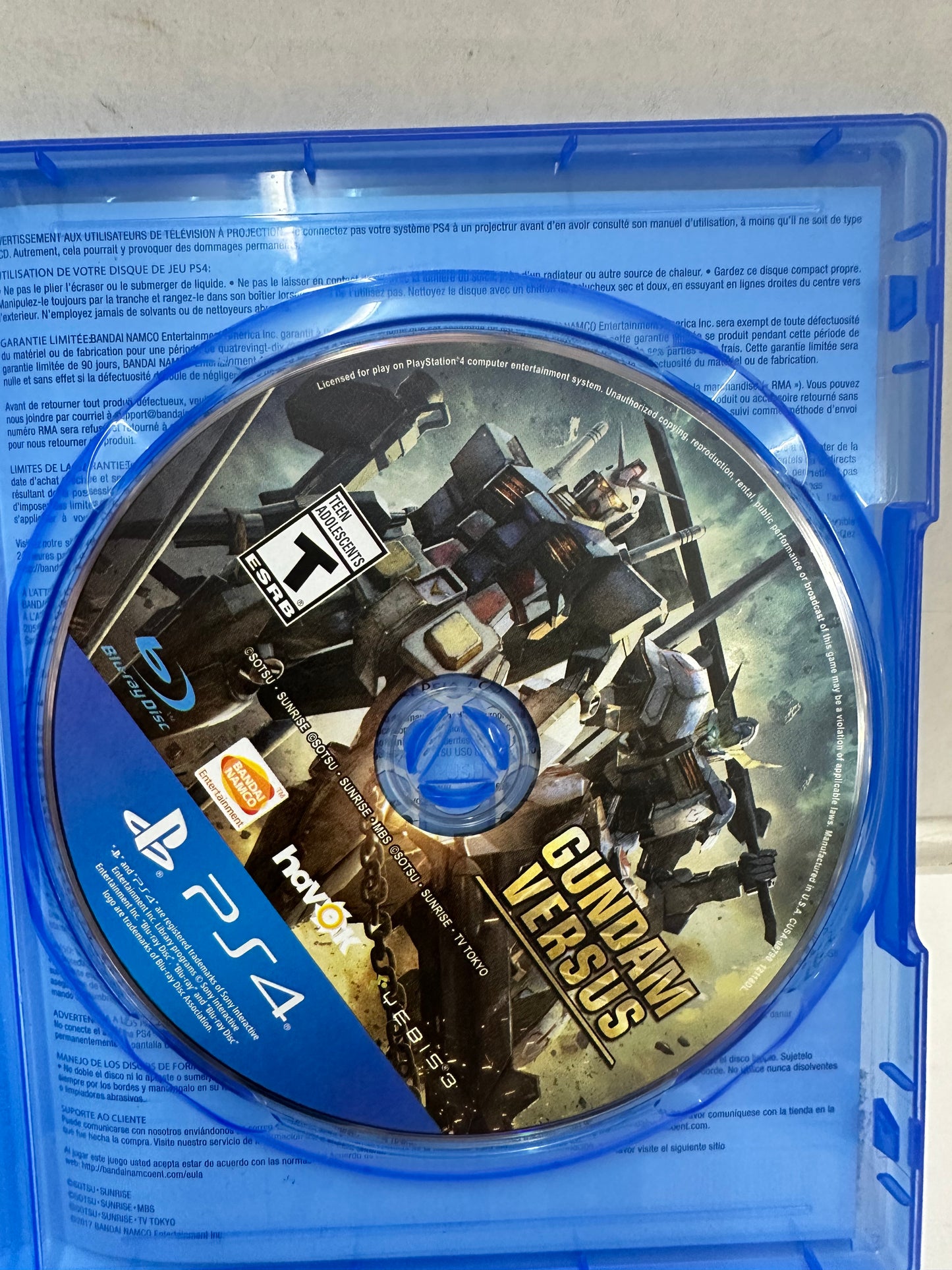 Gundam Versus Video Game Sony Playstation 4 Ps4 Bandai Namco