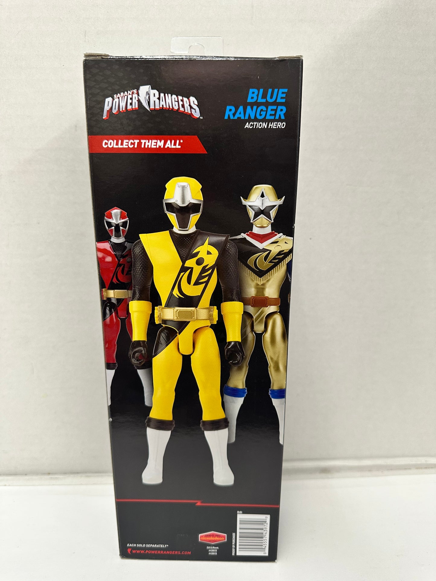 Power Rangers Ninja Steel Blue Ranger 12" Action Hero Figure Bandai 2018 Toy