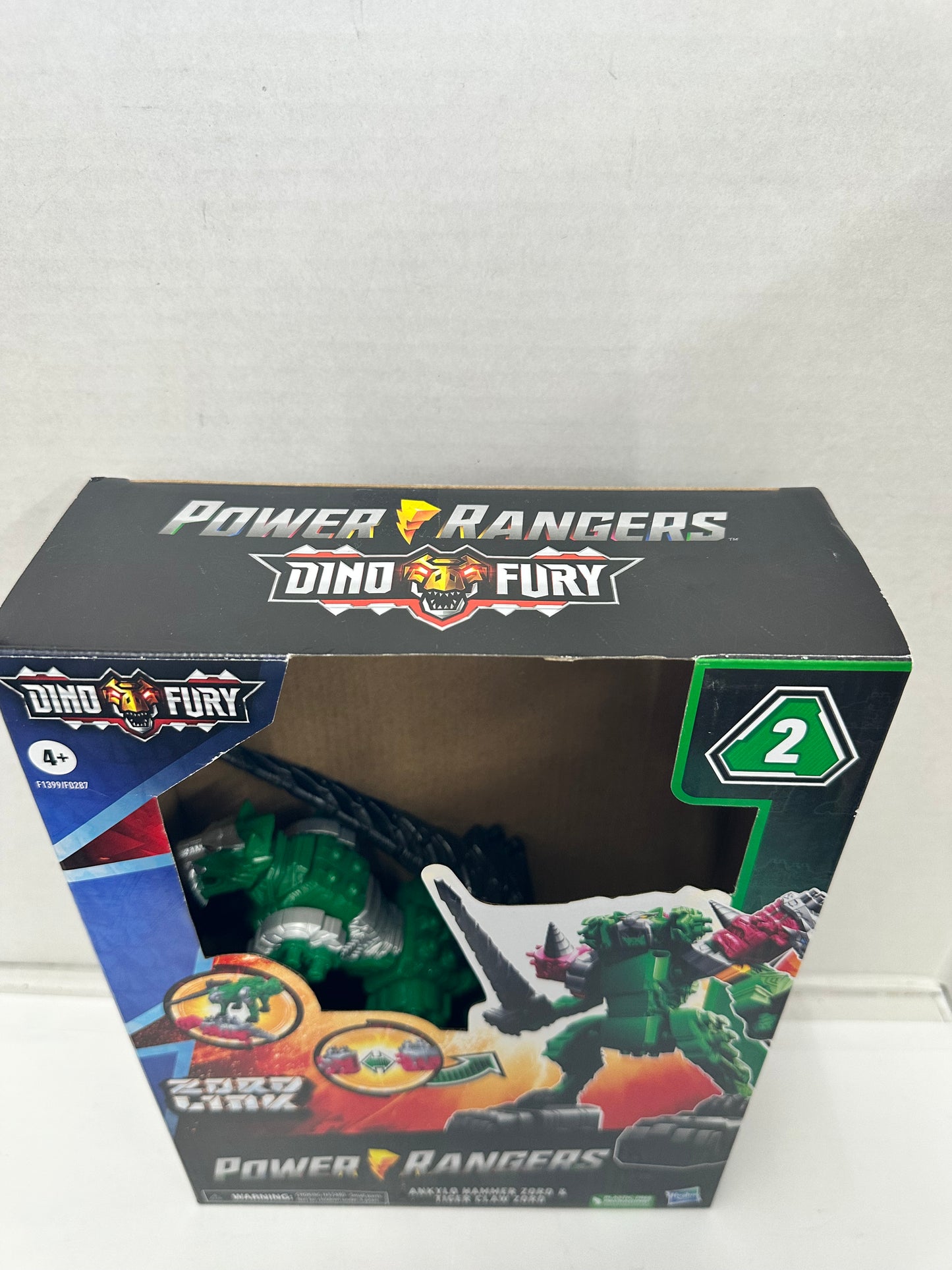 Power Rangers Dino Fury Zord Link Ankylo Hammer Zord & Tiger Claw Zord 2021