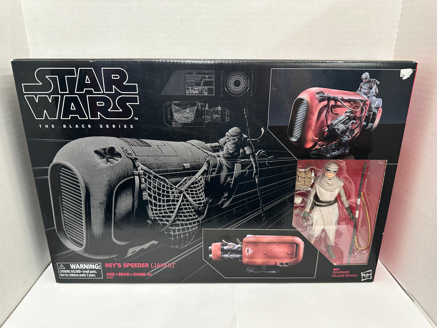 Star Wars Black Series Rey’s Speeder (Jakku) 6” Action Figure New Light Wear