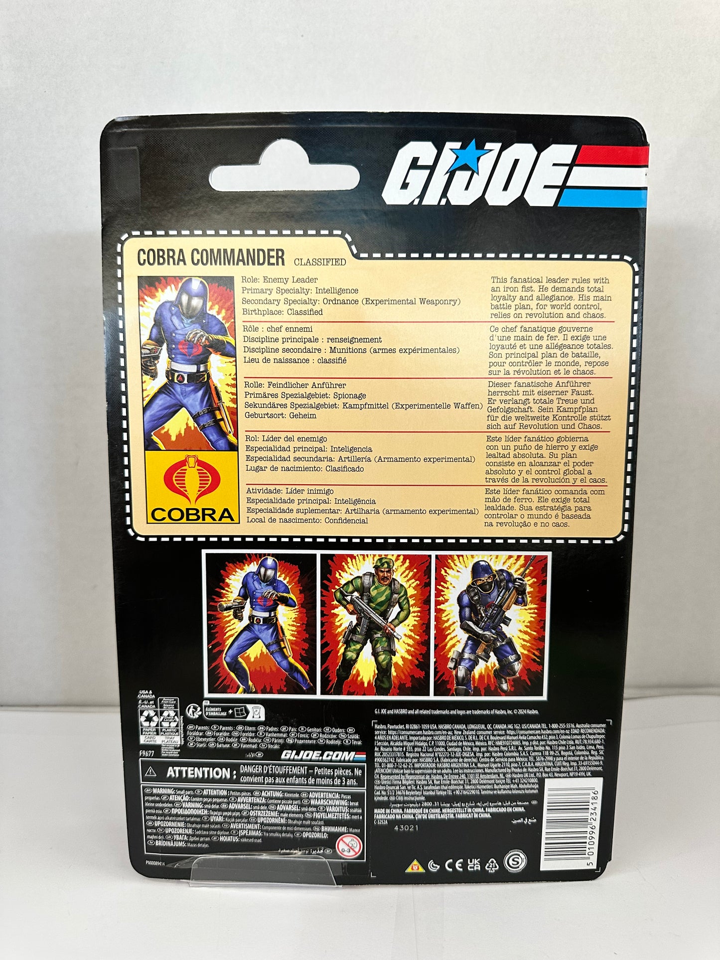 GI Joe Classified Series Retro Cobra Commander 6" Action Figure Brand New