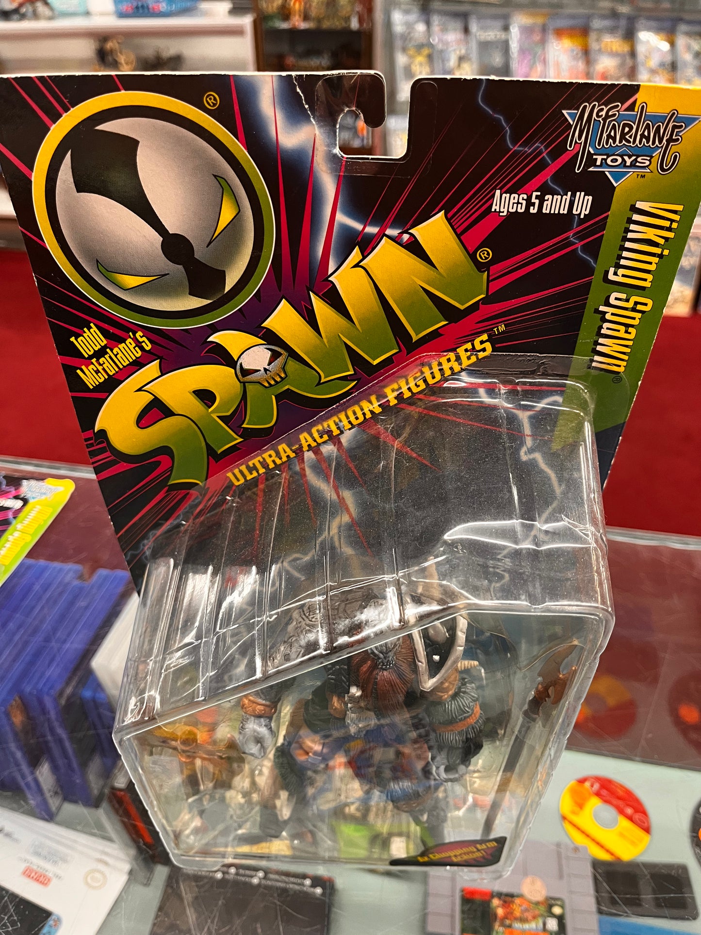 Mcfarlane Toys 1996 Spawn Series 5 Viking Spawn 6 " Action Figure GRAY