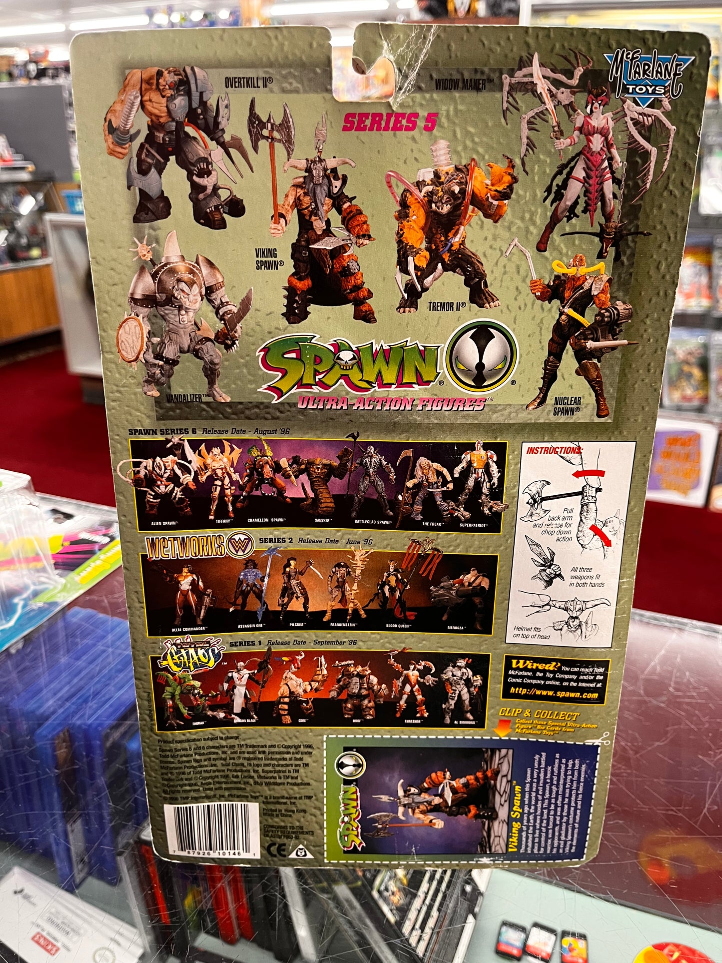 Mcfarlane Toys 1996 Spawn Series 5 Viking Spawn 6 " Action Figure GRAY