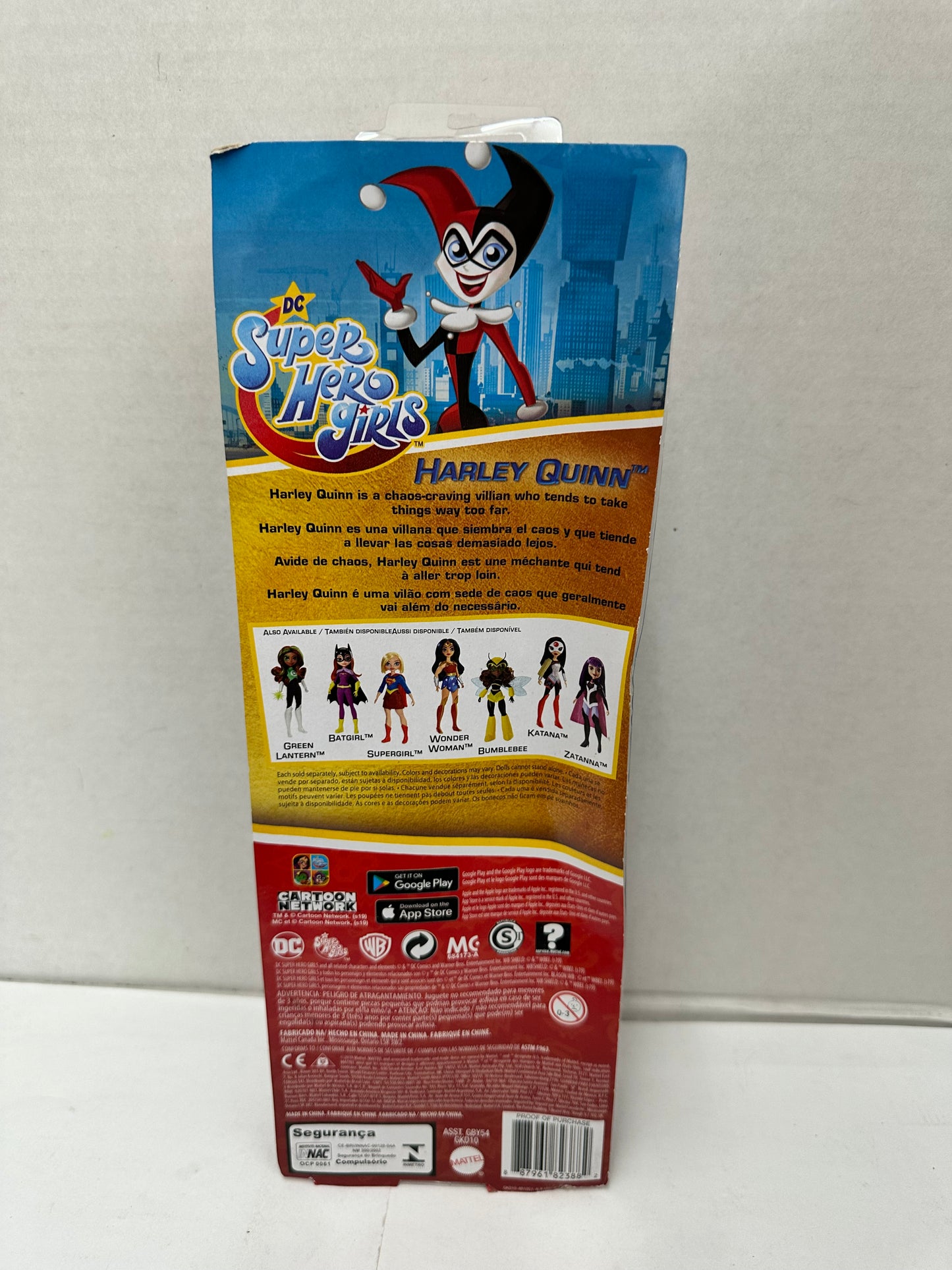 DC Super Hero Girls Harley Quinn Action Doll 2019 Mattel