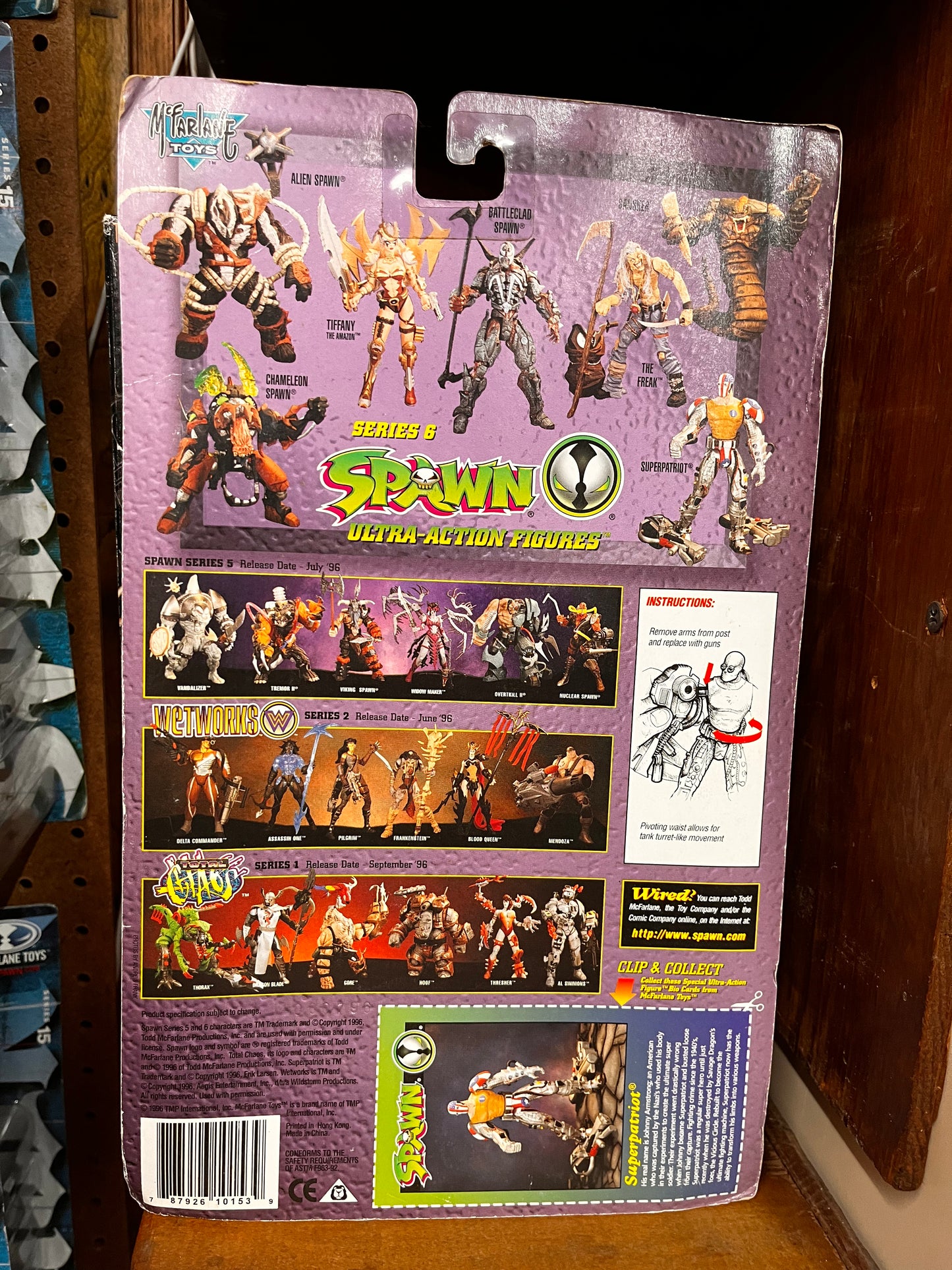 Spawn Super Patriot Ultra Action Figure 1996 Todd McFarlane's NEW