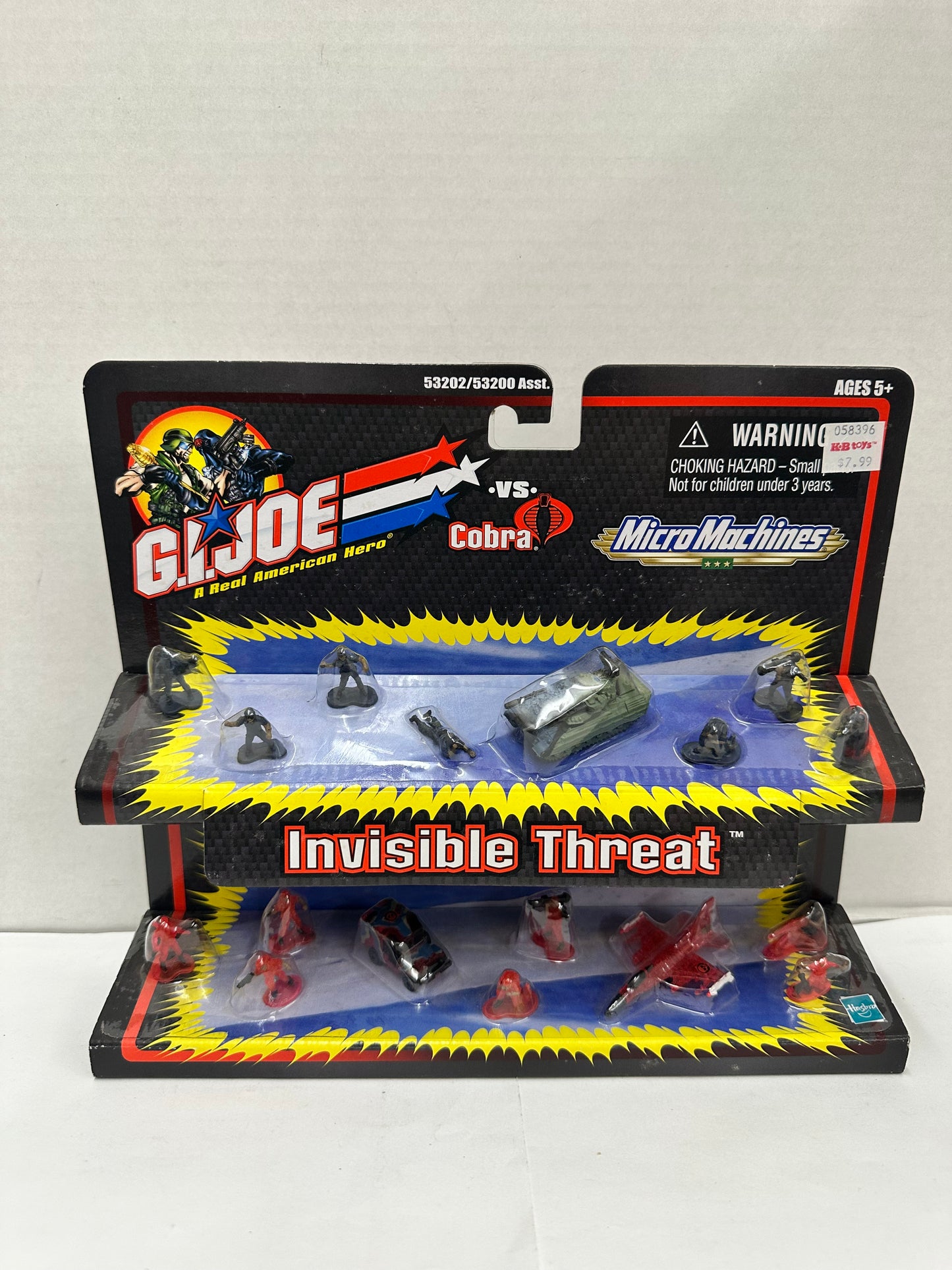 Micro Machines Military NIB.  Hasbro 2002 GI Joe Set.  Invisible Threat.