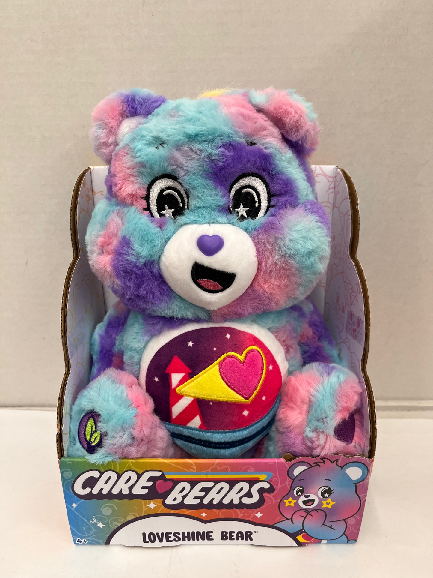 New Care Bears Loveshine Bear Plush Color Splash Bear