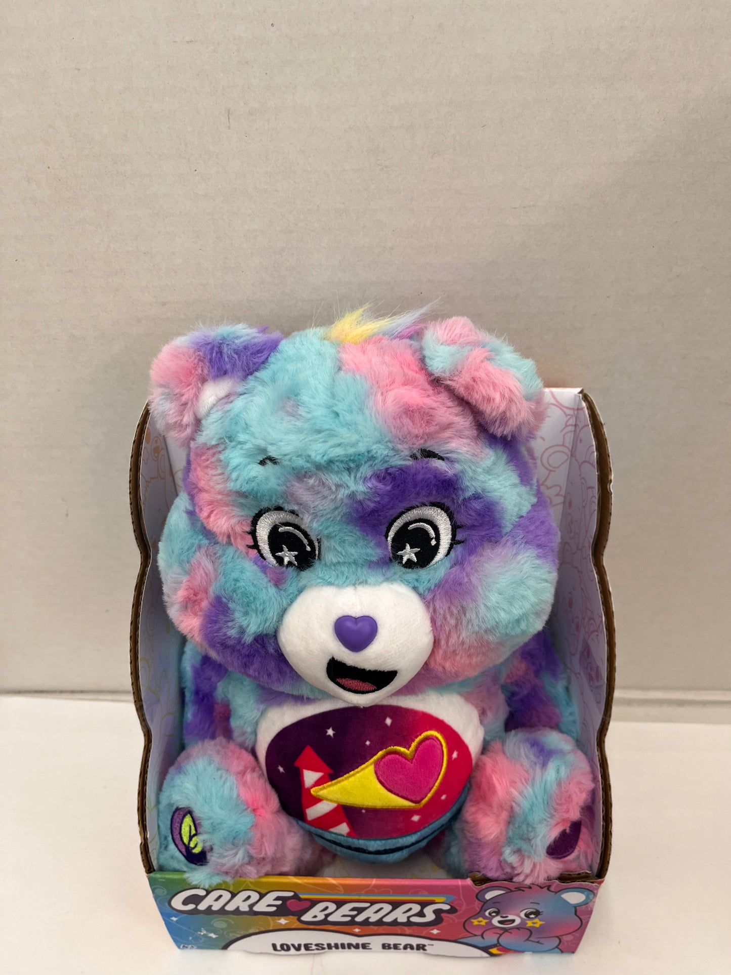 New Care Bears Loveshine Bear Plush Color Splash Bear