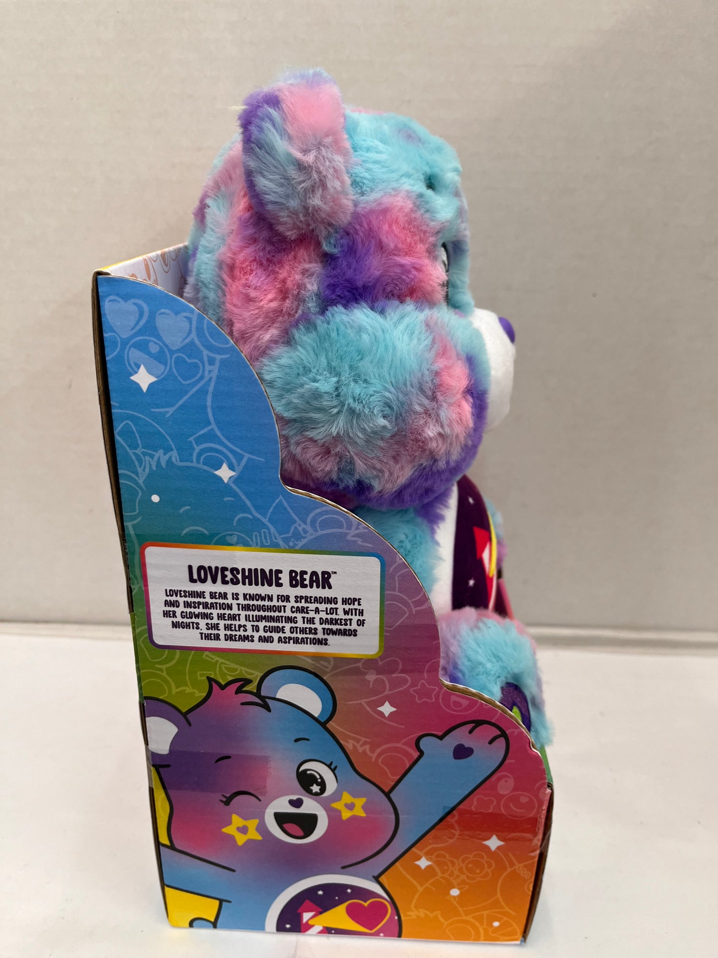 New Care Bears Loveshine Bear Plush Color Splash Bear