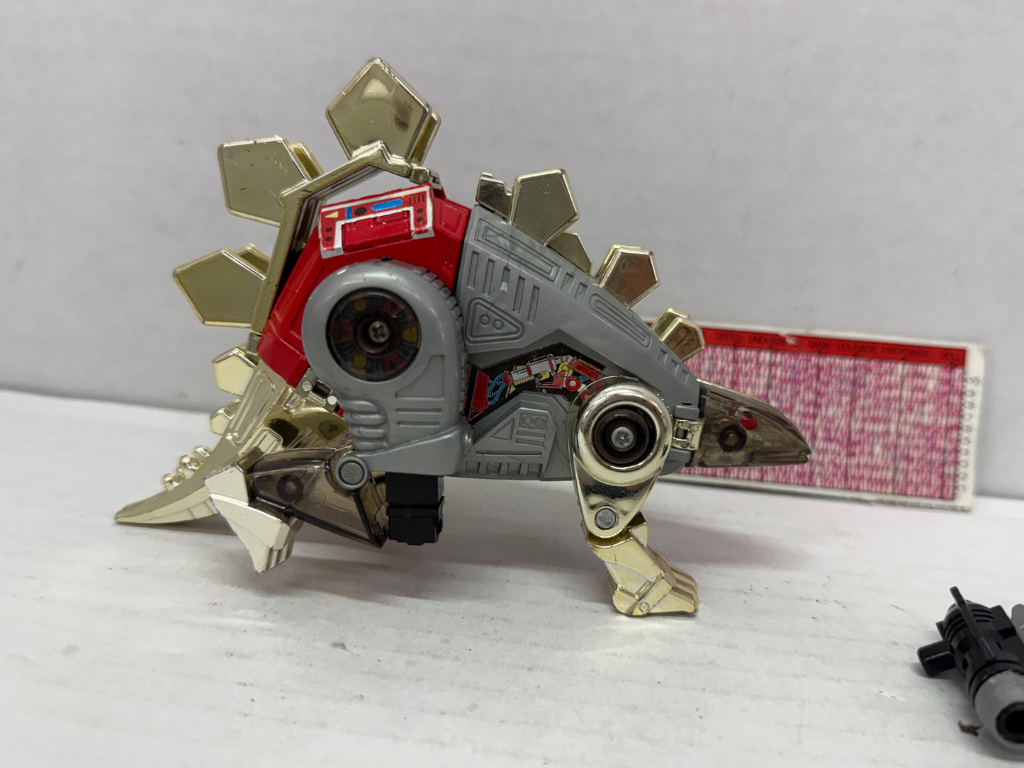 Snarl 1985 Vintage Hasbro G1 Transformers Stegosaurus Action Figure #1 W/ Stats