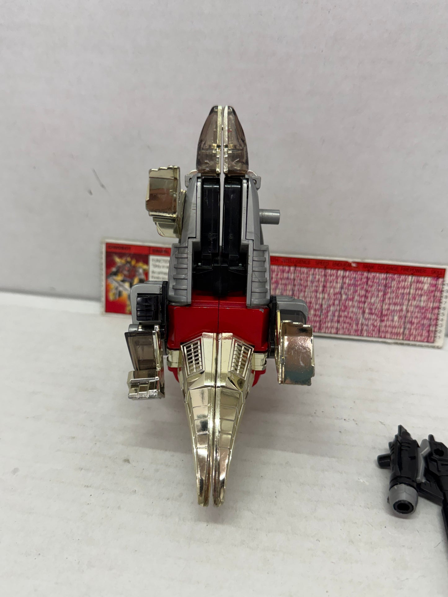 Snarl 1985 Vintage Hasbro G1 Transformers Stegosaurus Action Figure #1 W/ Stats