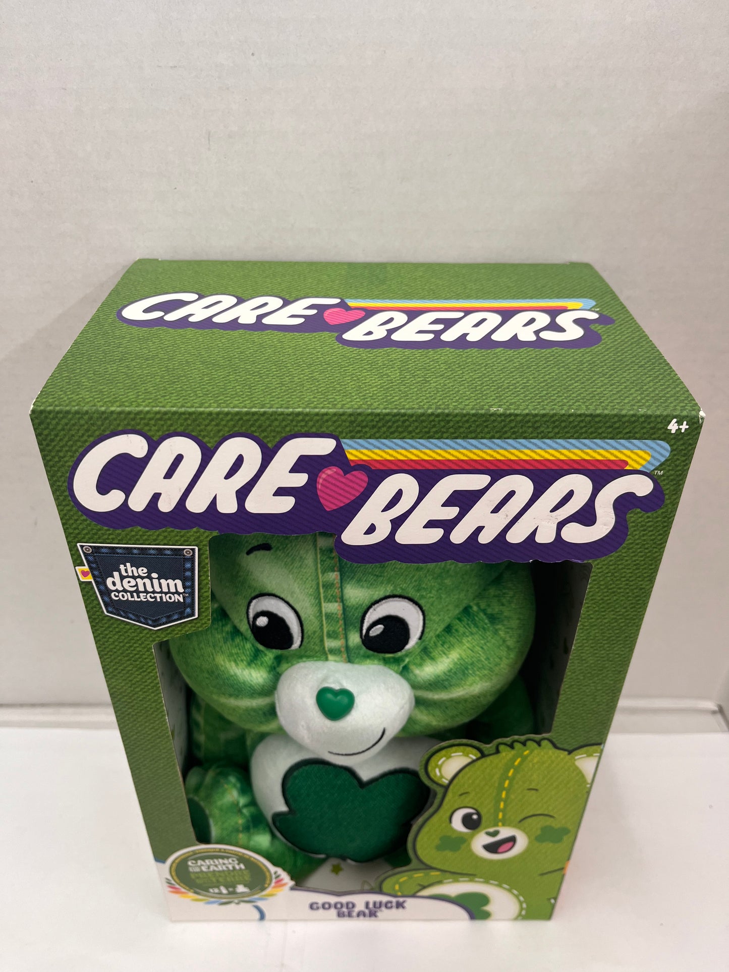 Care Bears Plush Good Luck Bear Green Kids Toy Stuffed New In Box