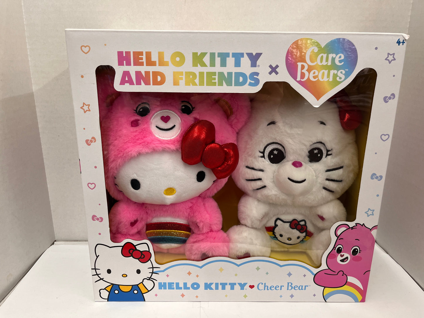 Care Bears Hello Kitty and Cheer Bear Plush Set