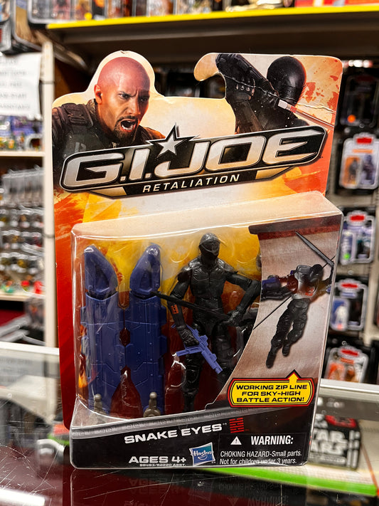 2012 GI Joe Snake Eyes ~ Retaliation Movie Hasbro Ninja Zip Line Action FIgure