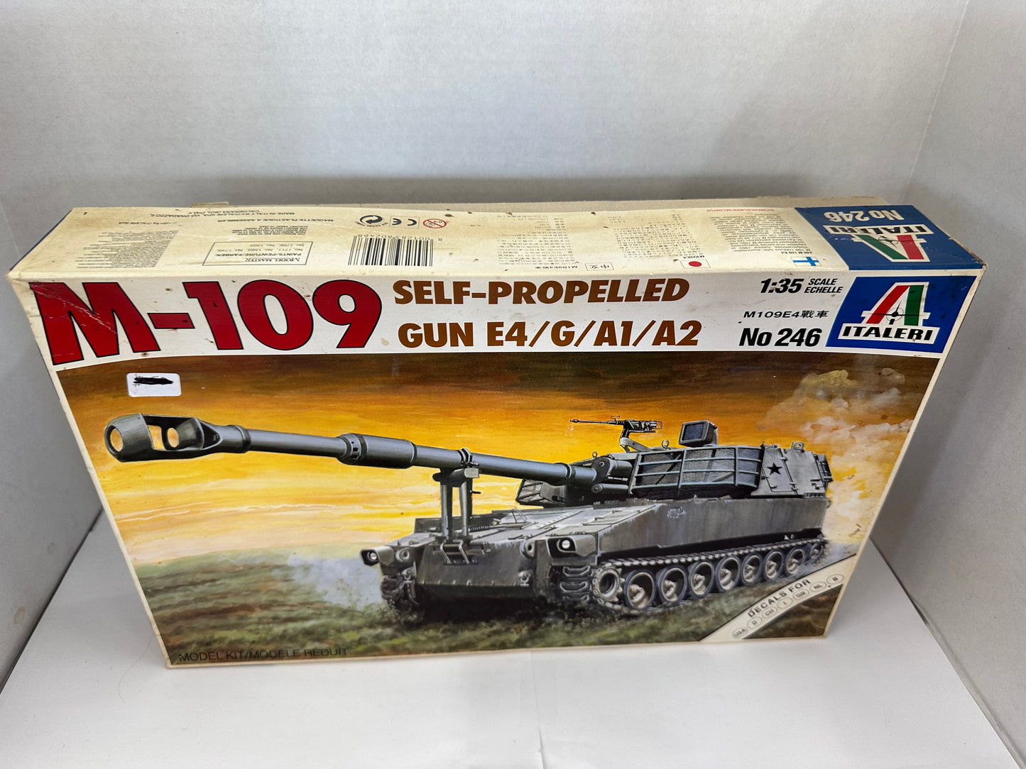 Italeri M-109 Self-Propelled Gun E4/G/A1/A2 1:35 Scale OPEN BOX #246