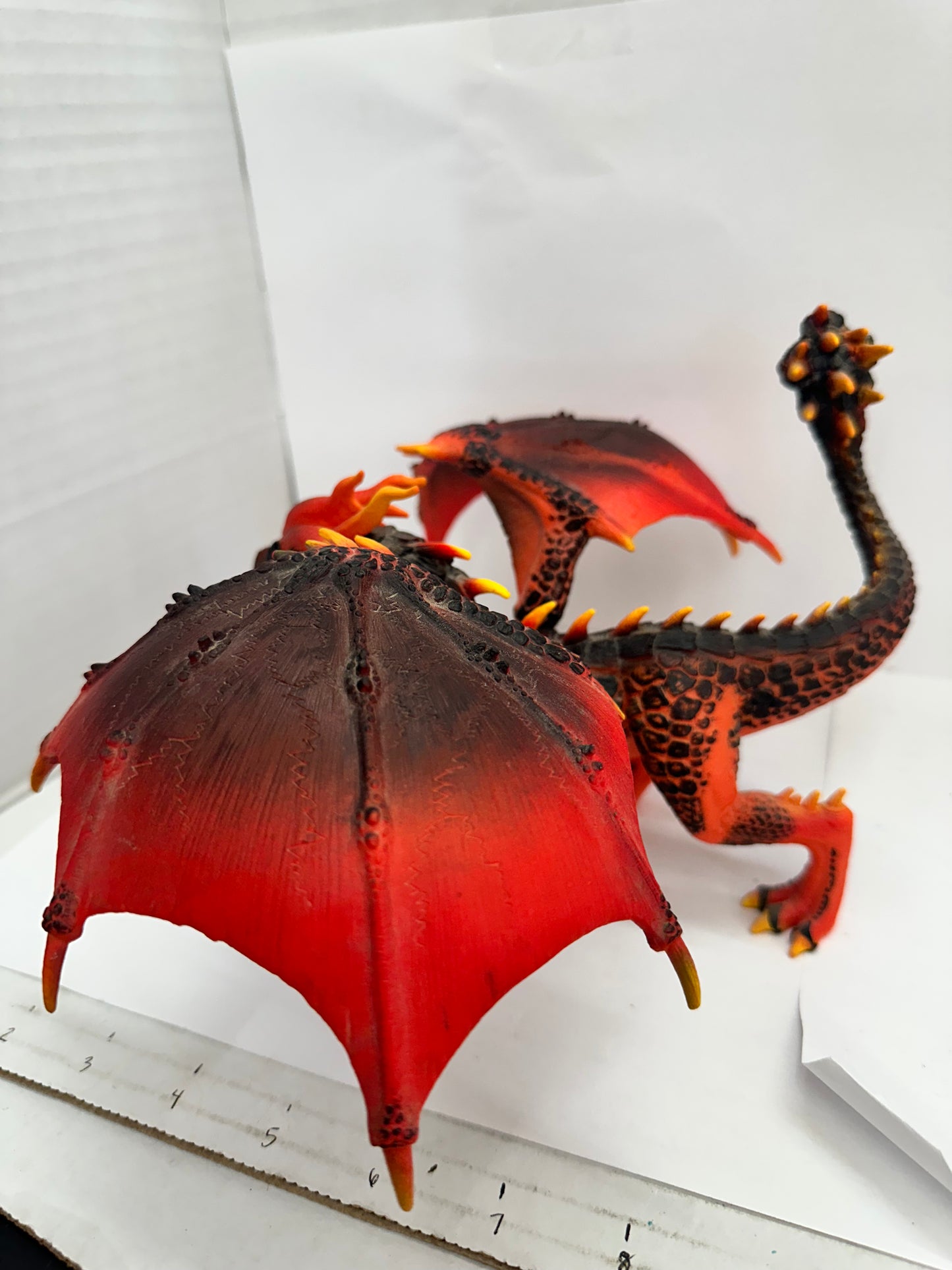 Schleich Eldrador Creatures Lava Dragon Figure Red Orange Black With Wings