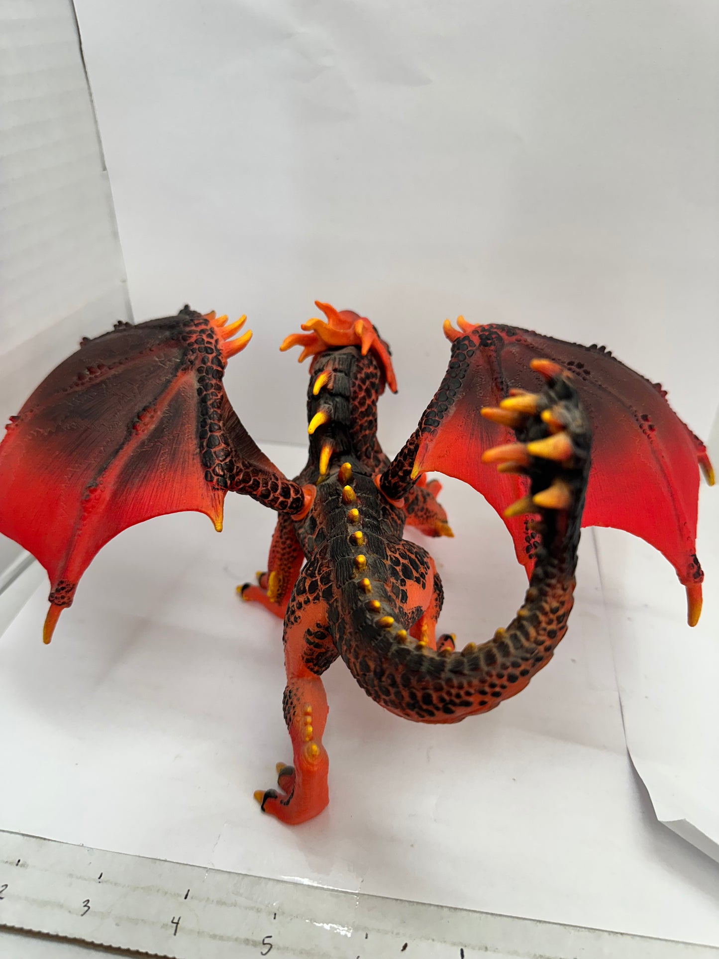 Schleich Eldrador Creatures Lava Dragon Figure Red Orange Black With Wings