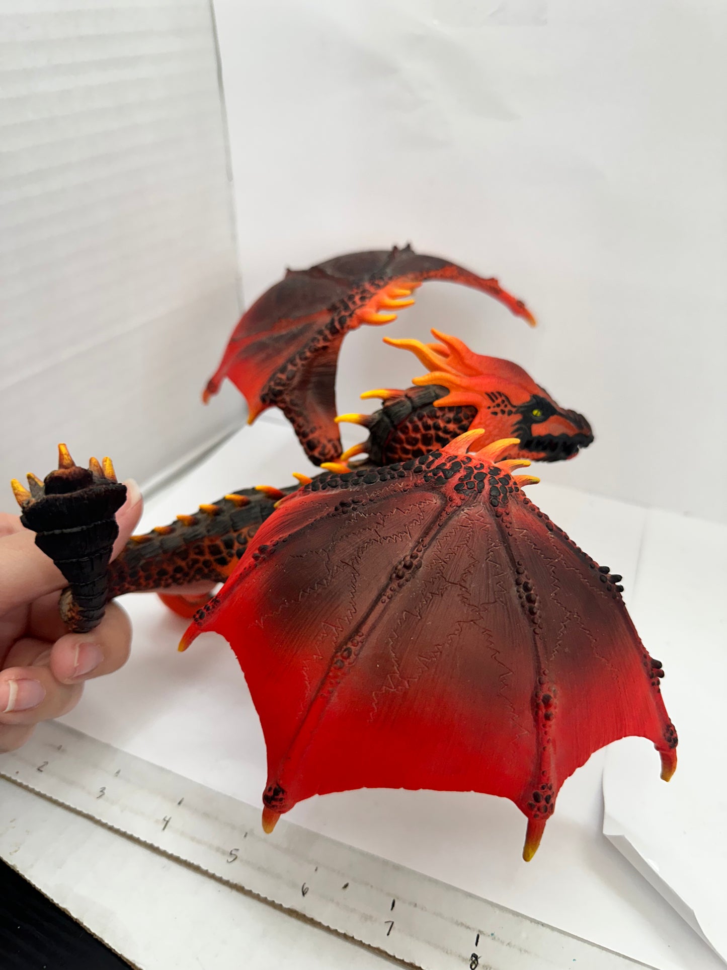 Schleich Eldrador Creatures Lava Dragon Figure Red Orange Black With Wings
