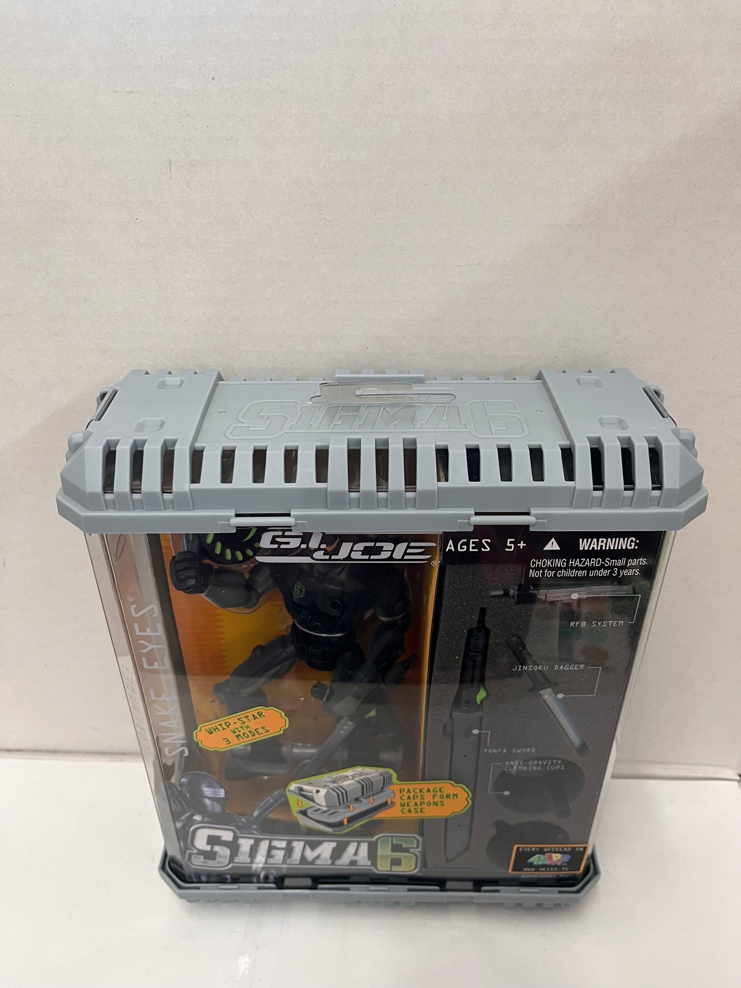 New G.I. Joe Sigma 6 Snake Eyes Figure 2005 Hasbro Action Figure NEW