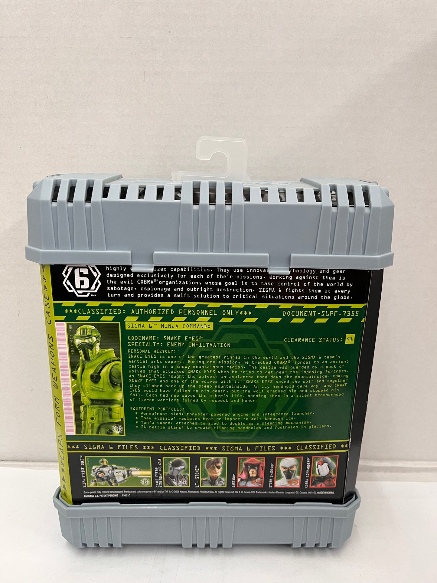 2006 GI Joe Sigma 6 Snake Eyes with Timber