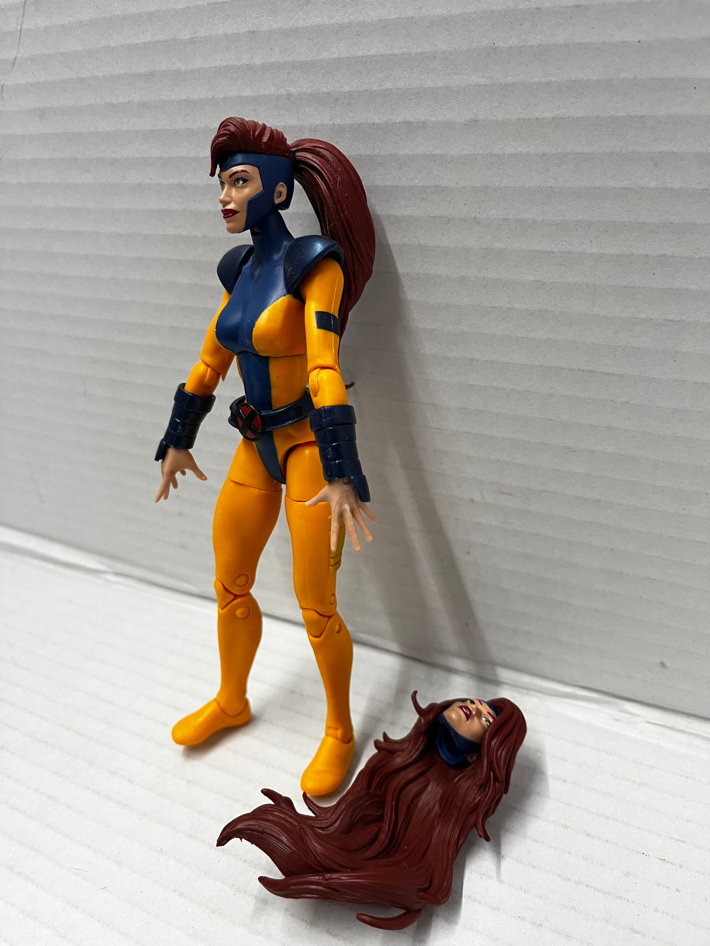 Marvel Legends JEAN GREY 6" Figure & Ponytail Head Phoenix XMEN Love Triangle