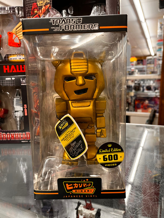 Hikari Japanese Vinyl Transformers Bumblebee Gold Variant Limited Edition