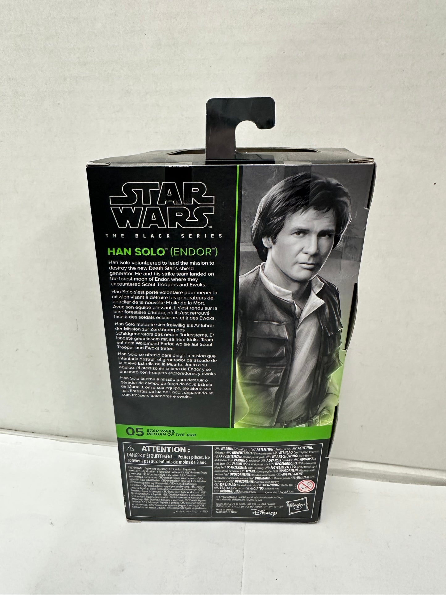Star Wars Han Solo (Endor) ROTJ Black Series 6 Inch Action Figure (New/Sealed)