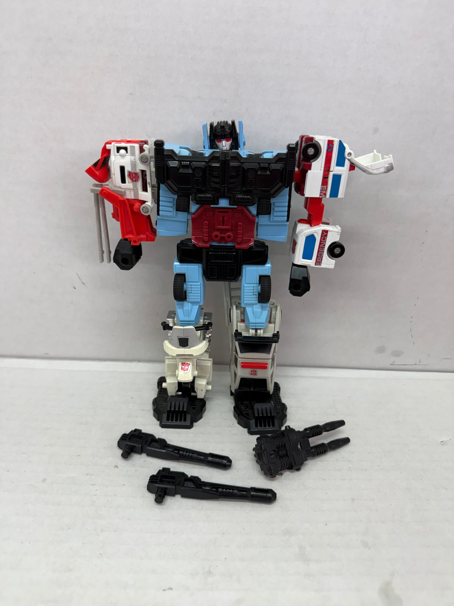 Transformers G1 Defensor Protectobots Vintage Almost Complete READ DETAIL