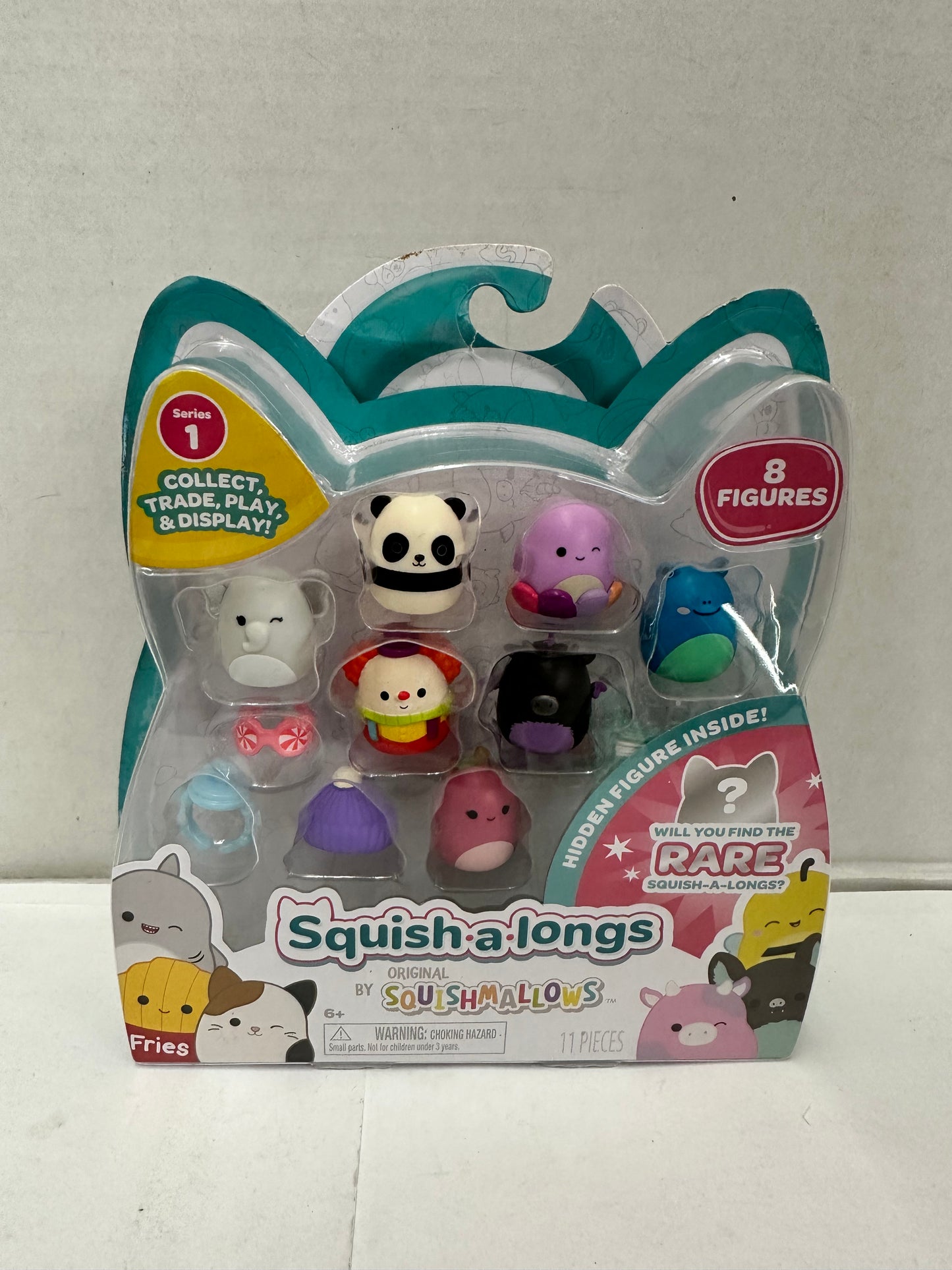 Squish-a-longs 8 Figures - 1”  2 Accessories, Random Collection Series 1