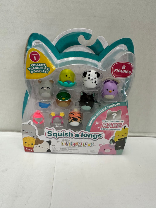 Squish-a-longs Squishmallows Series 1 8 Figures w/ Ring & Accessories