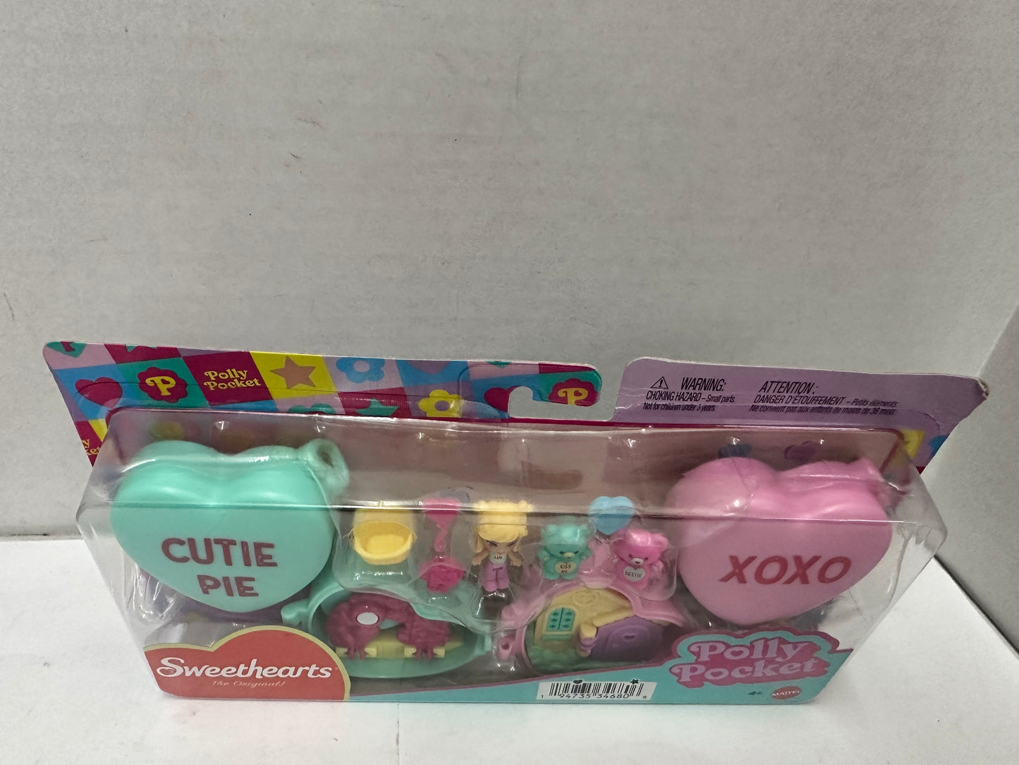 New Polly Pocket Valentine Sweethearts Cutie Pie XOXO Compact Playset