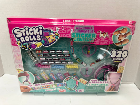 Sticki Rolls Craft Kit DIY Bracelet Sticker Set Kids Gift - 320 Stickers NEW