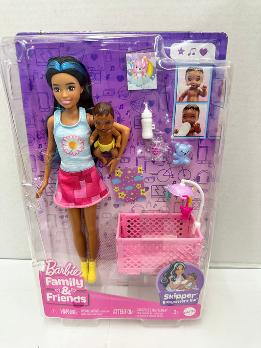 Barbie Skipper Babysitters Inc Playset Multicolor Doll Bedtime Adventure