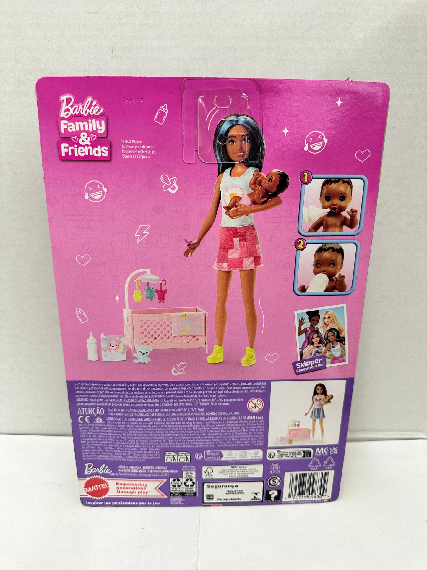 Barbie Skipper Babysitters Inc Playset Multicolor Doll Bedtime Adventure