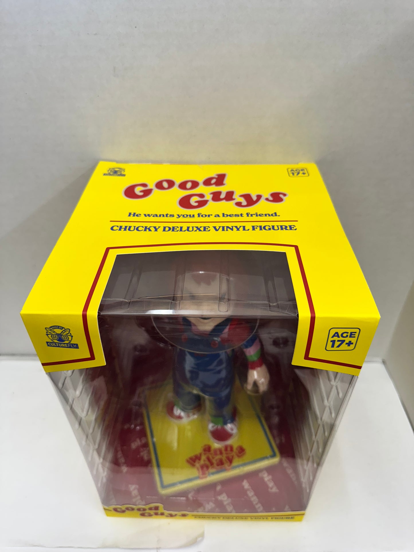 Chucky Deluxe Vinyl Figure Culturefly 9" Good Guys Charles Lee Ray New Sealed