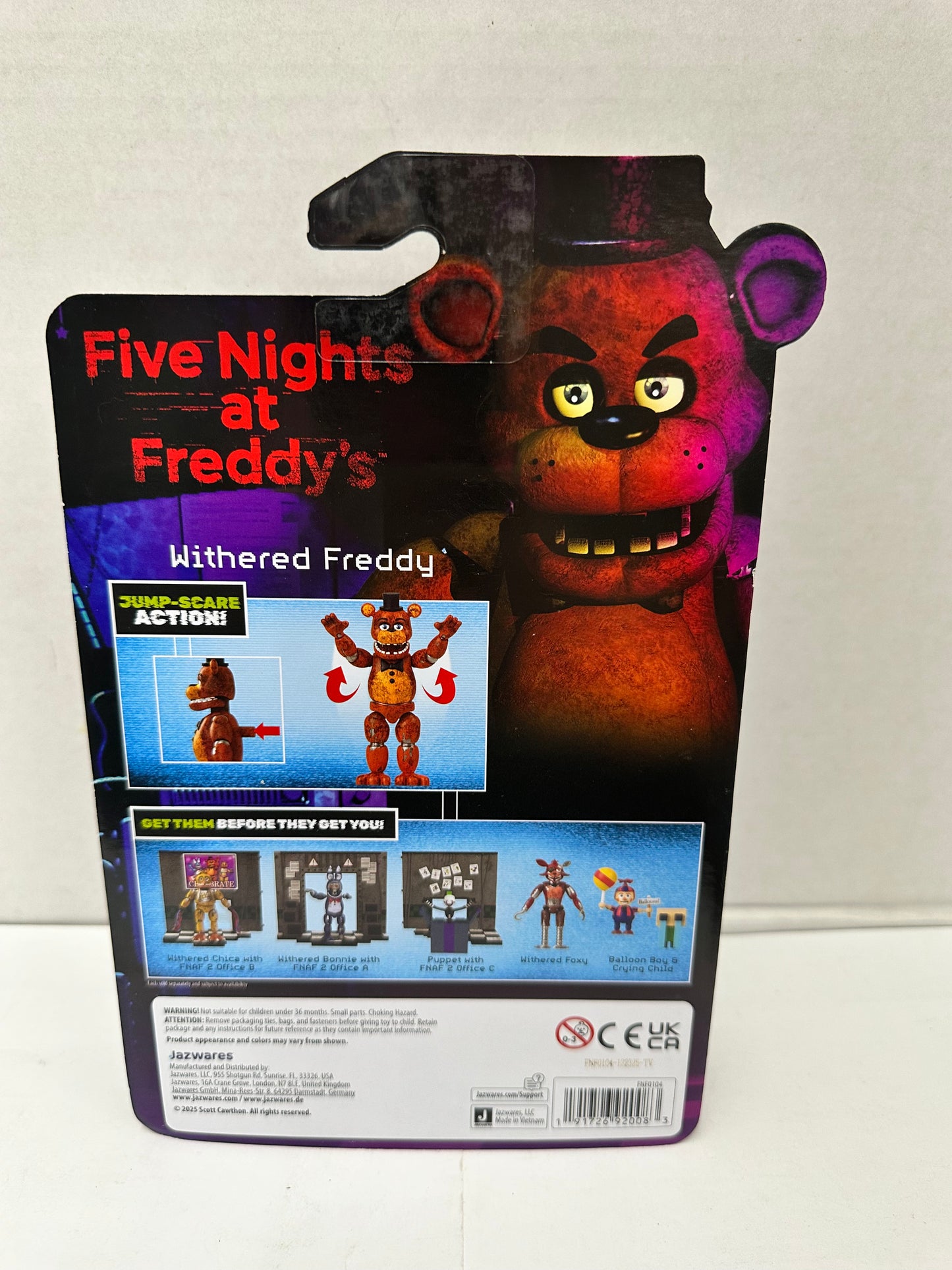 Five Nights At Freddy’s Jazwares FNAF Withered Freddy 5-in Action Figure
