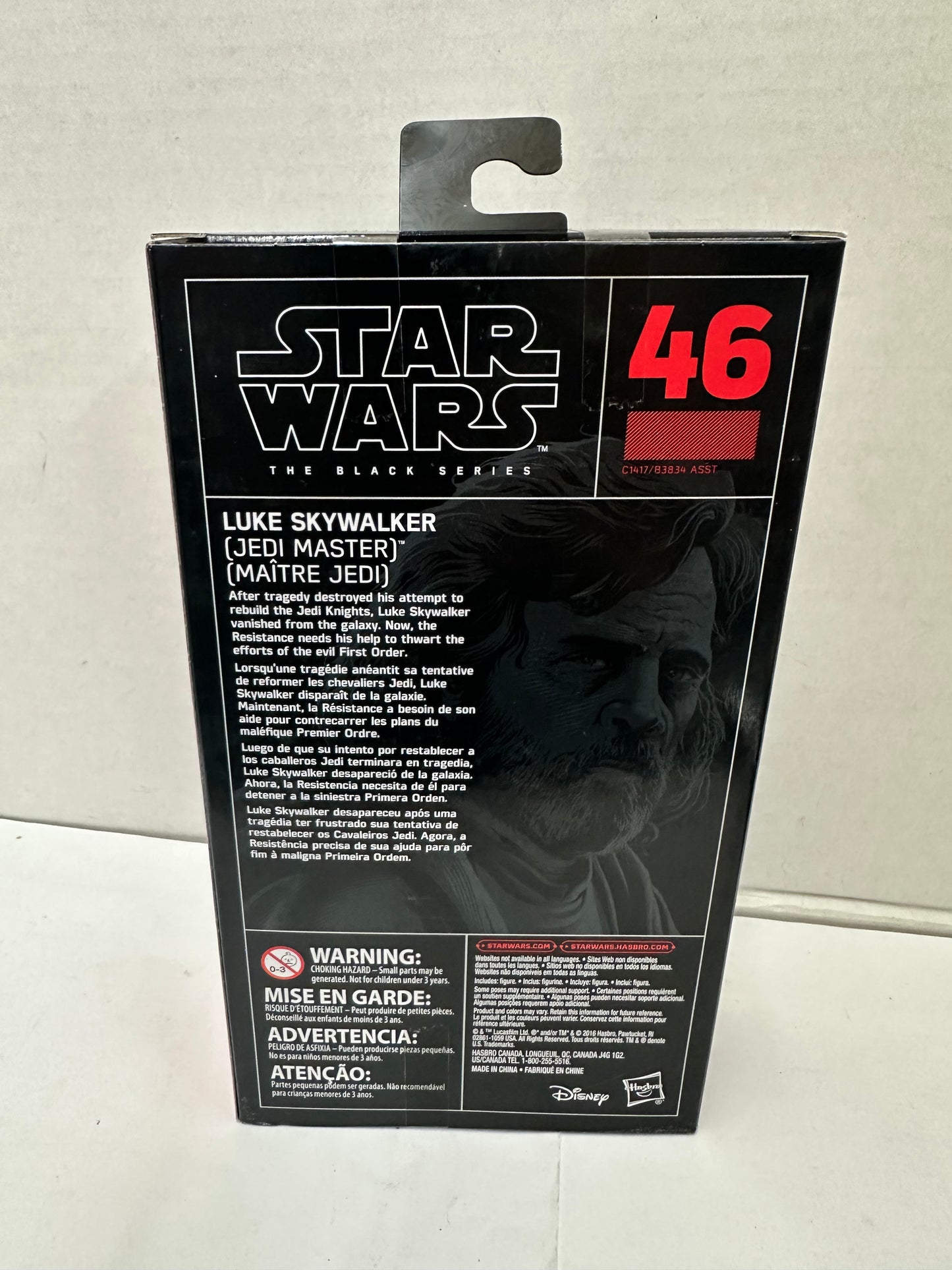 Star Wars Black Series Luke Jedi Master #46 6" Action Figure Last Jedi 2016 New