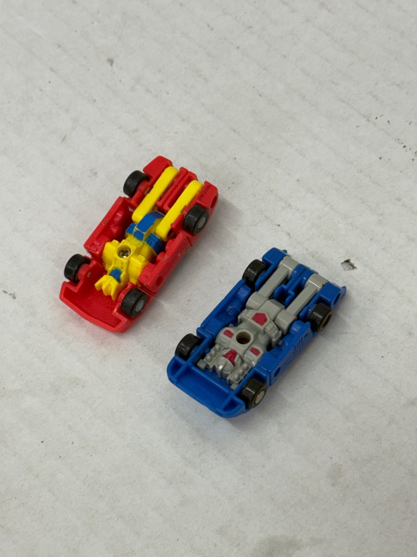 G1 Transformers Race Car Patrol Micromaster Vintage 1989 Lot Of 2