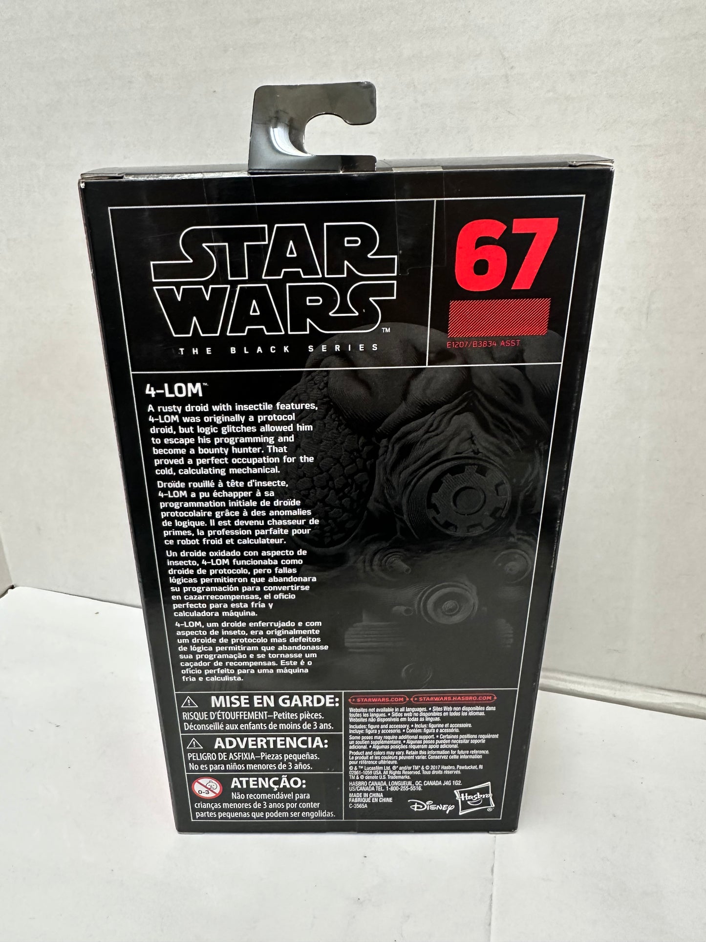 Star Wars Black Series 4-Lom #67 6" Action Figure Bounty Hunter 2017 Hasbro