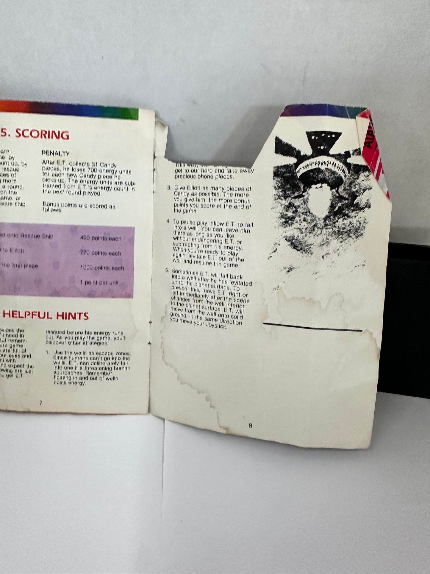 E.T. The Extra-Terrestrial  (1982) for Atari 2600 - with manual Tested