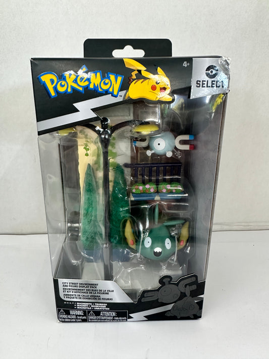 Pokemon Select City Street Environment Set Magnemite & Trubbish Series 5