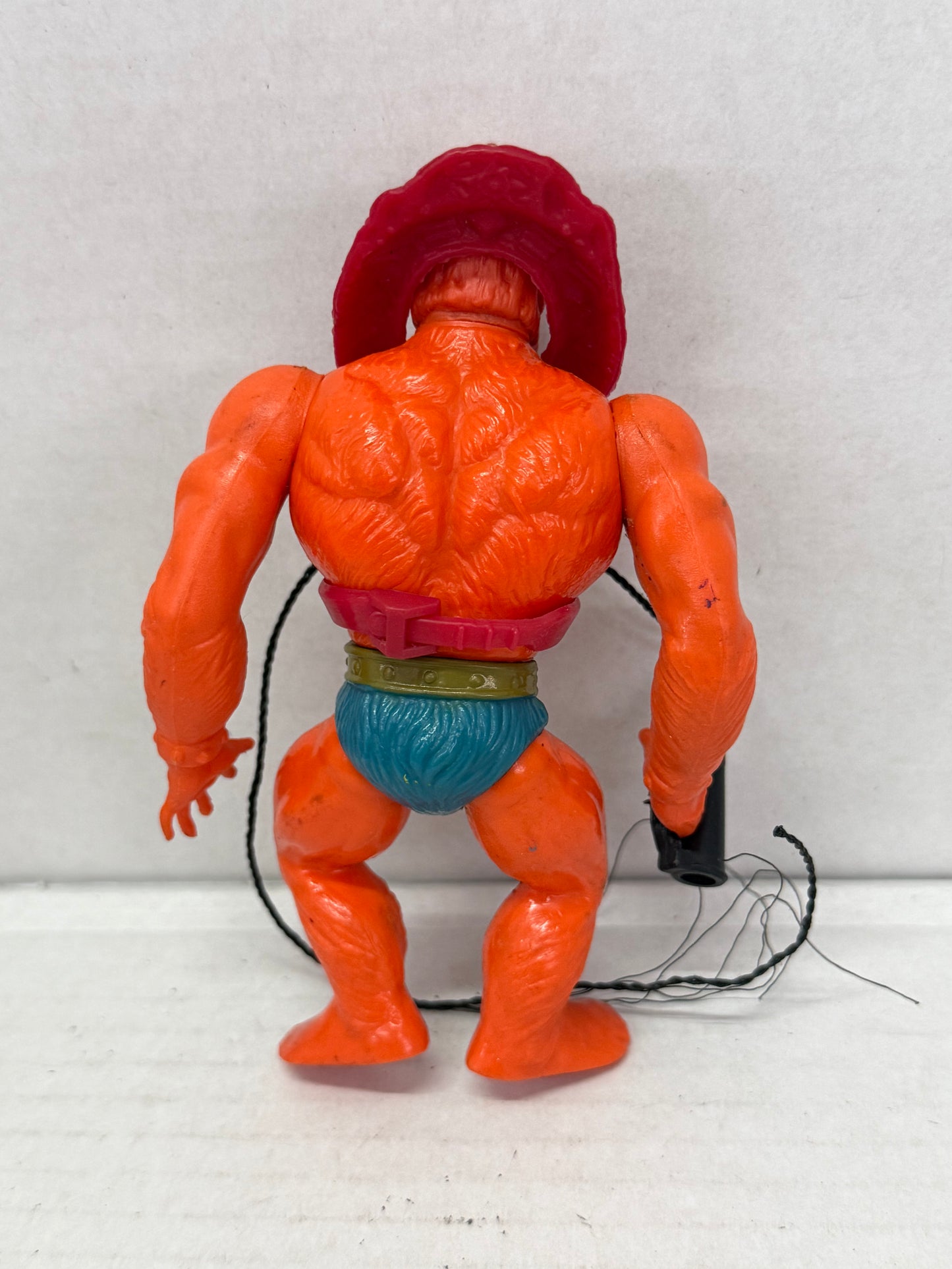 Vintage He-Man MOTU Masters Figure: Soft Head Beast Man Incomplete W Comic #1